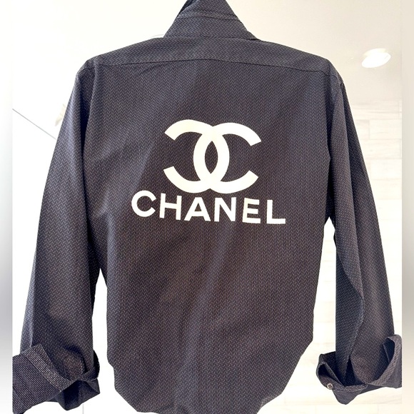 no brand Tops - shirt-jacket with white CC Logo